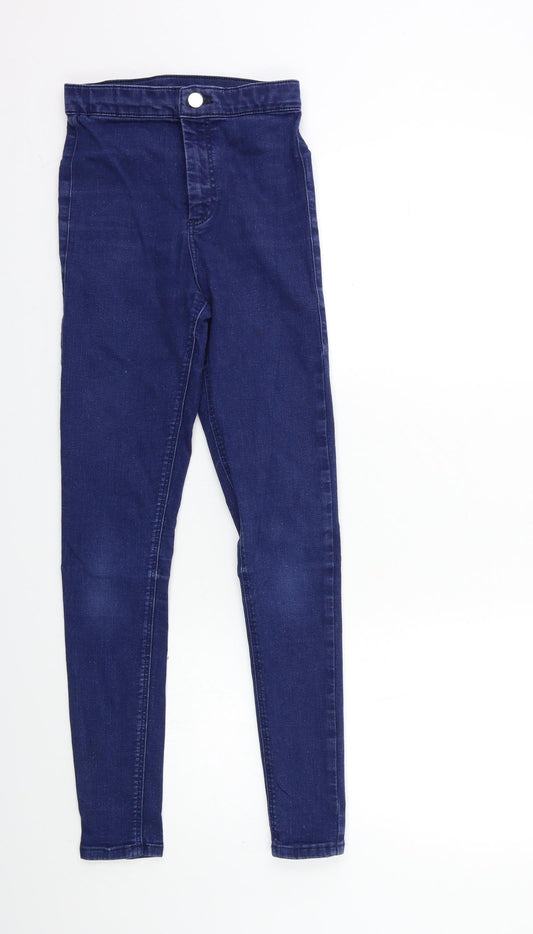 Topshop Womens Blue  Denim Skinny Jeans Size 26 in L32 in