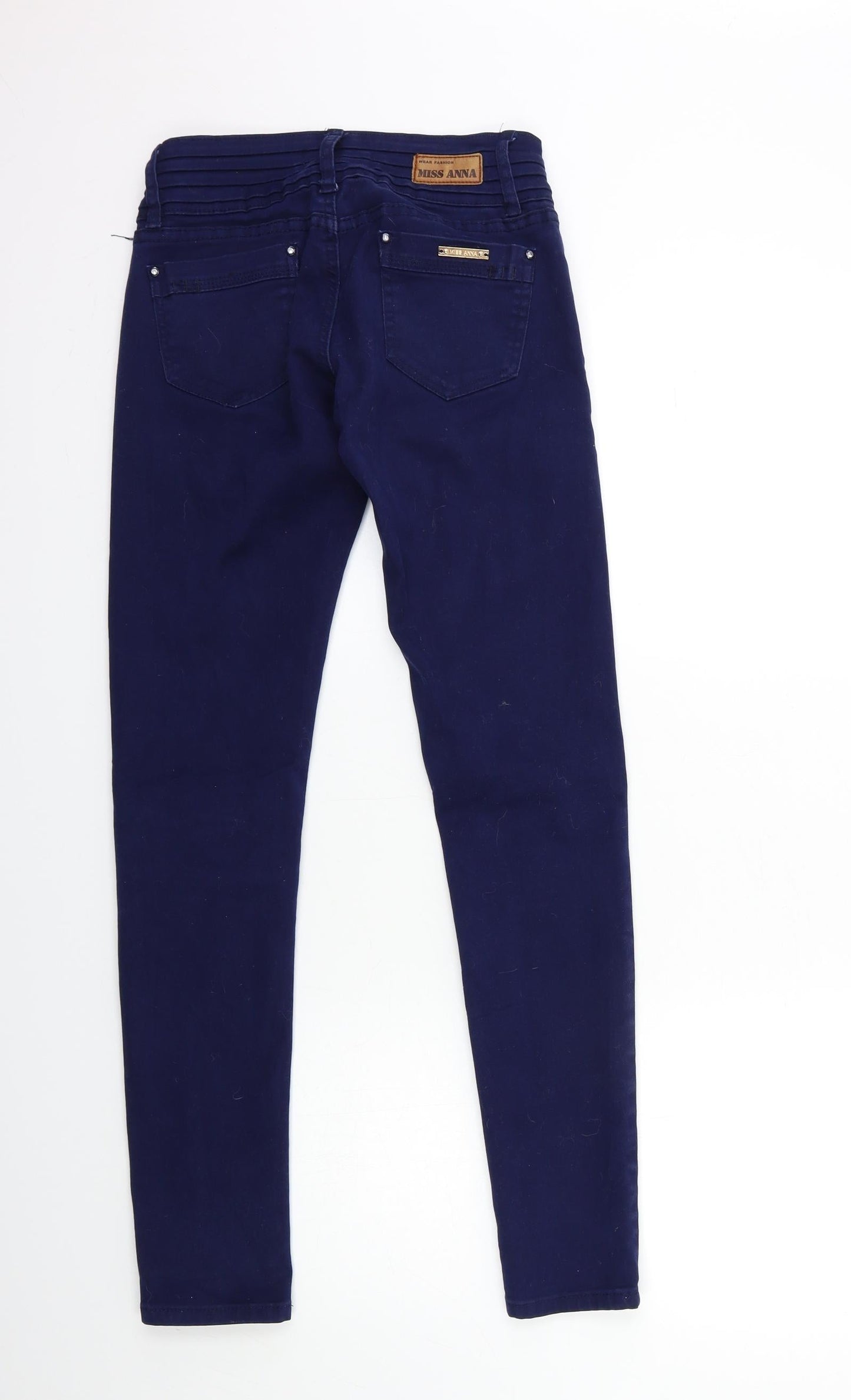 Miss Anna Womens Blue  Denim Skinny Jeans Size 8 L30 in
