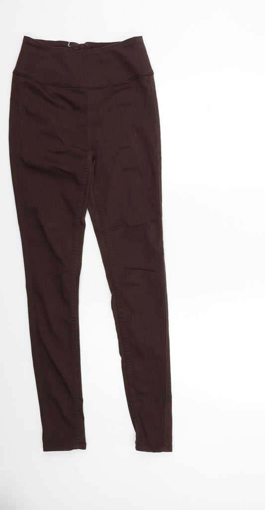 Pieces Womens Brown  Denim Skinny Jeans Size 23 in L31 in