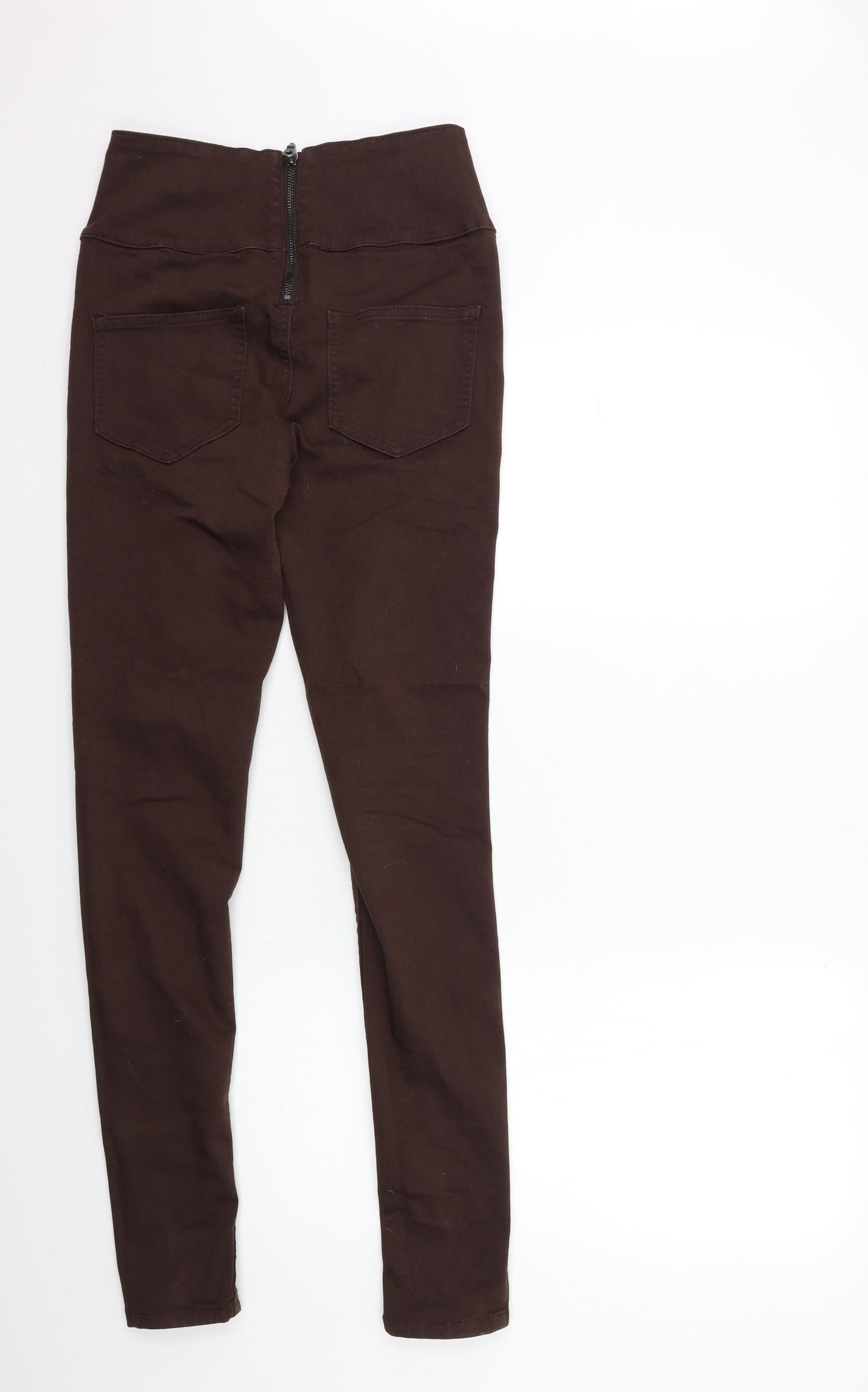Pieces Womens Brown  Denim Skinny Jeans Size 23 in L31 in