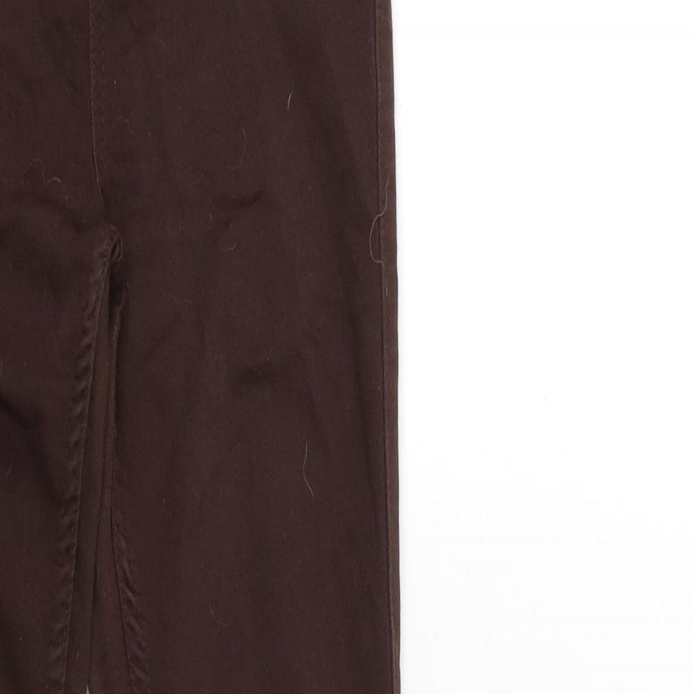 Pieces Womens Brown  Denim Skinny Jeans Size 23 in L31 in