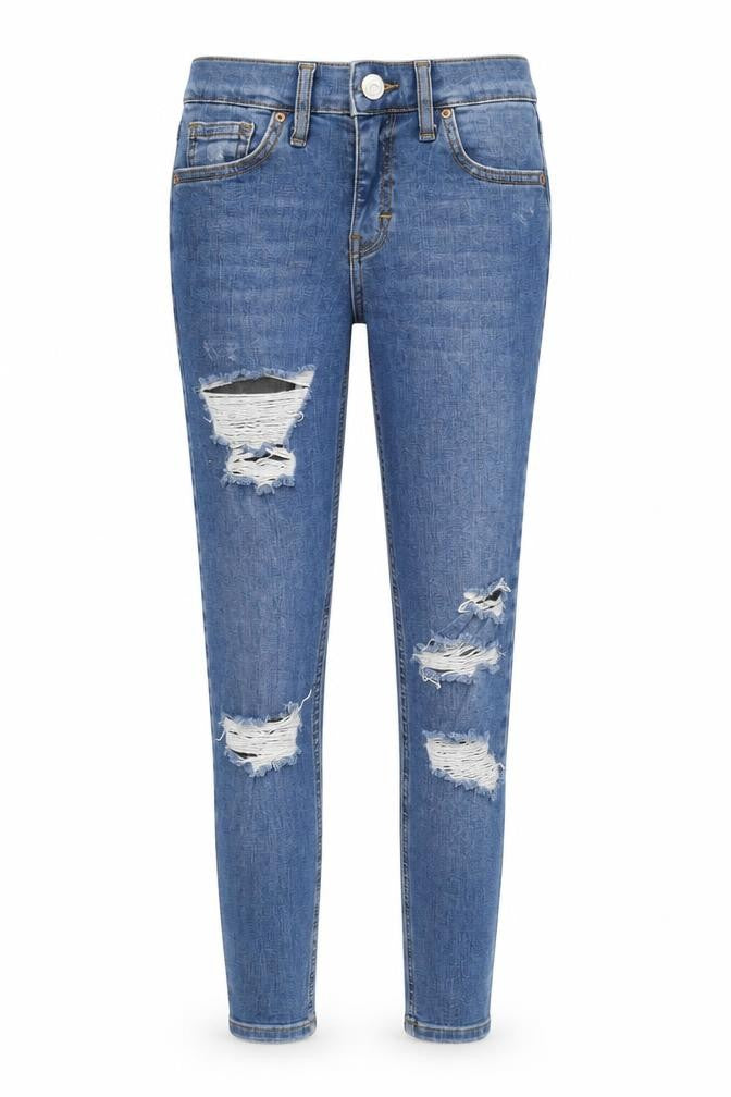 Topshop Womens Blue  Denim Skinny Jeans Size 26 in L28 in
