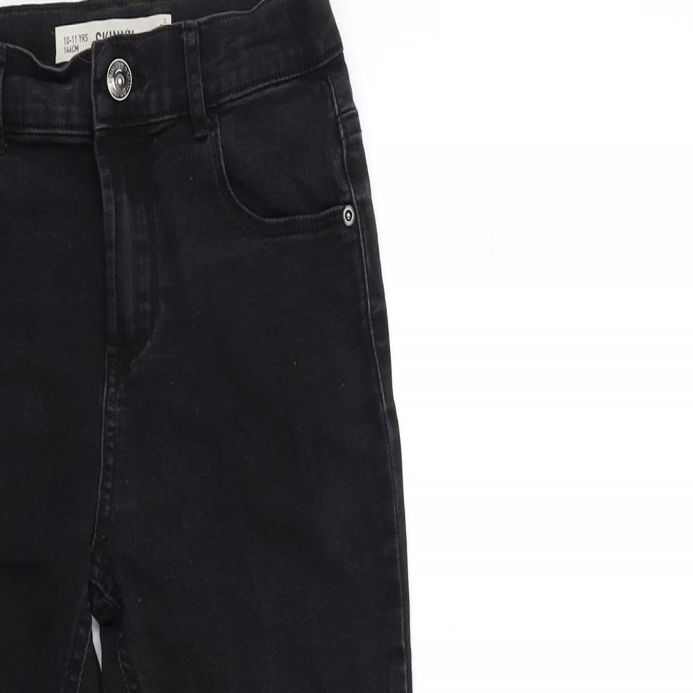 Denim & Co. Girls Blue  Denim Skinny Jeans Size 10-11 Years