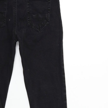 Brand and care label for Denim & Co. girls’ blue denim skinny jeans, size 10-11, years