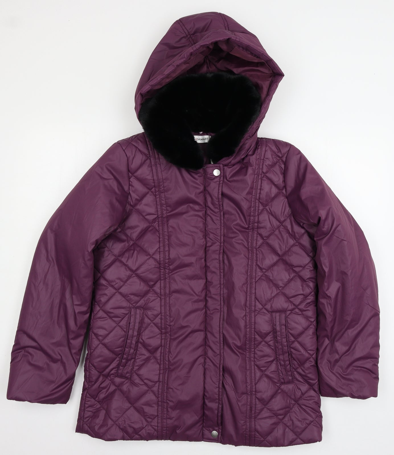 Damart Womens Purple   Parka Coat Size 10