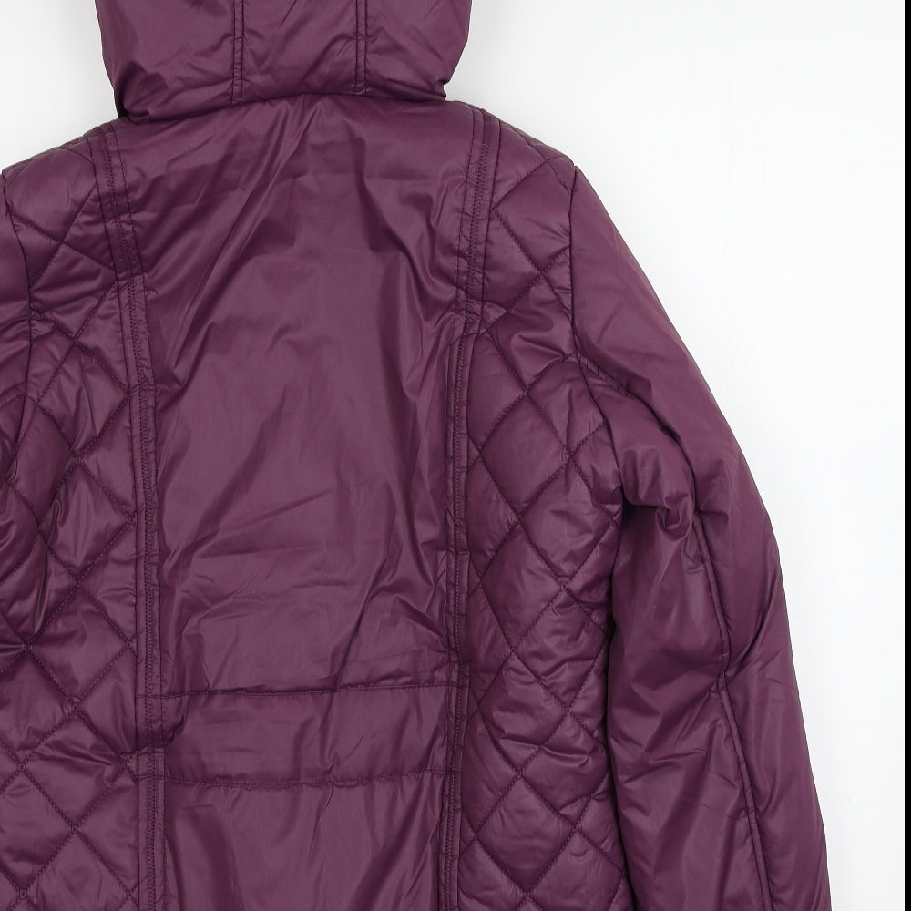 Damart Womens Purple   Parka Coat Size 10