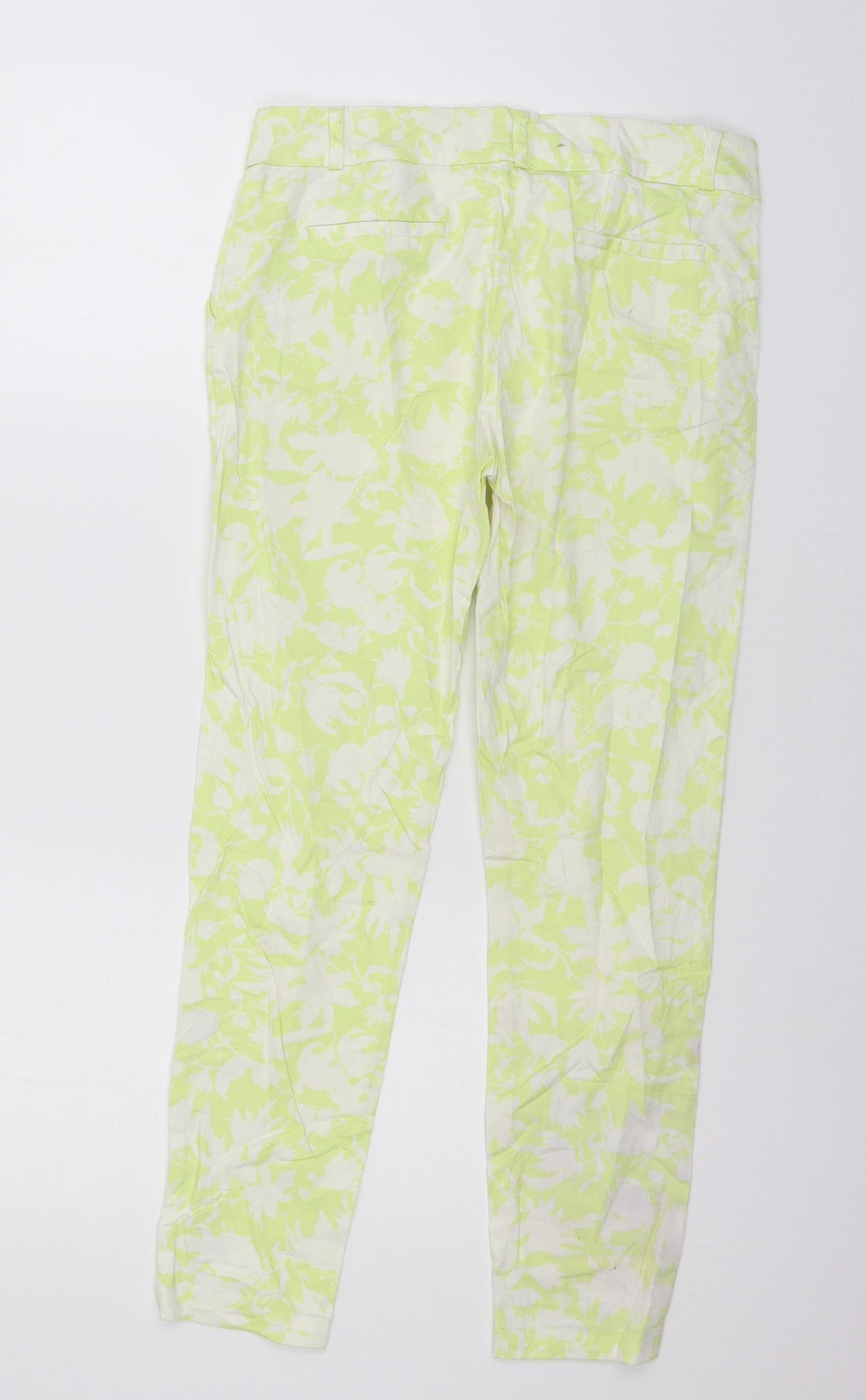 Top Secret Womens Green Geometric  Trousers  Size 8 L26 in