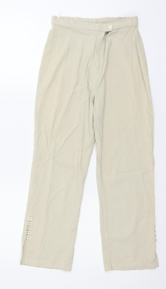 Kirtay Womens Ivory   Trousers  Size 10 L23 in