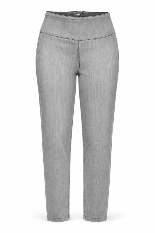 Pieces Womens Grey  Denim Tapered Jeans Size 30 in L26 in
