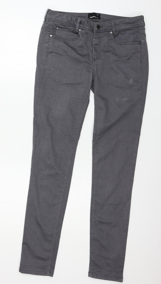 dranella Womens Grey  Denim Skinny Jeans Size 12 L32 in