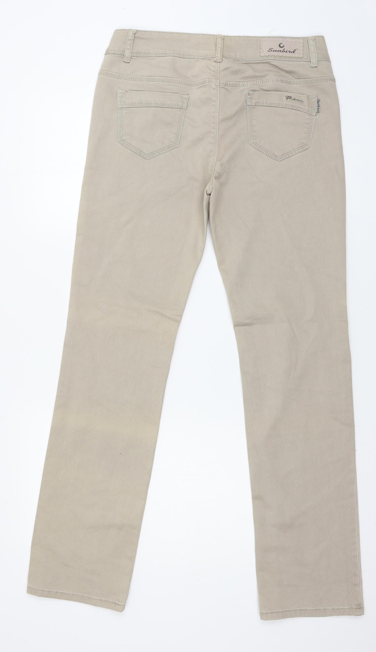 Sunbird Womens Grey  Denim Straight Jeans Size 34 in L31 in