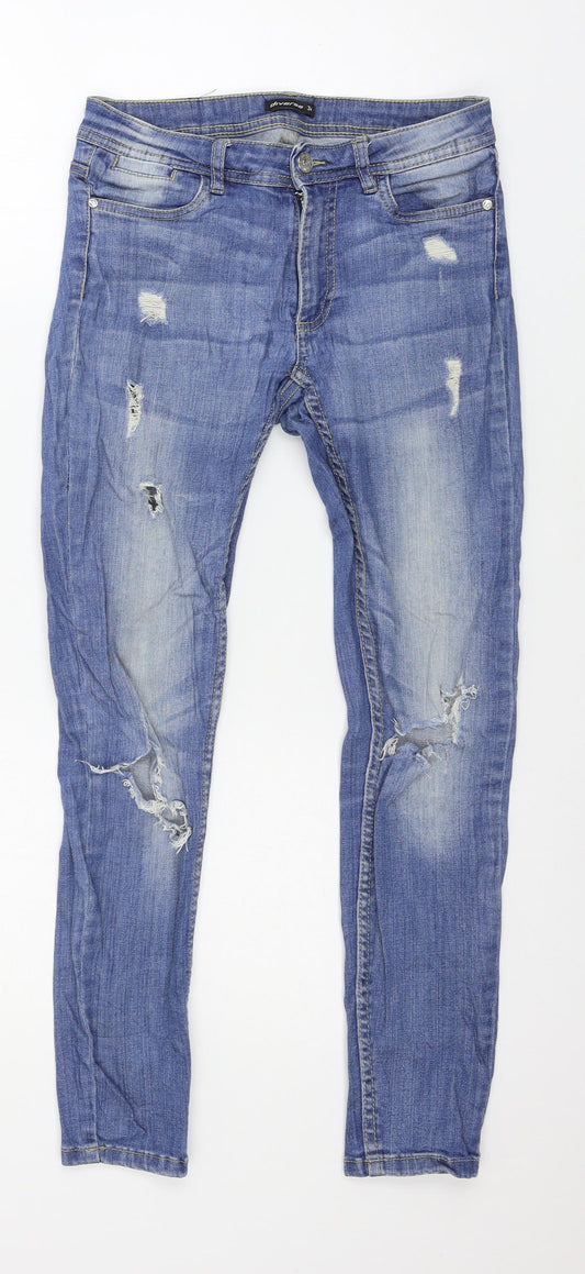 Diverse Womens Blue  Denim Skinny Jeans Size 6 L26 in