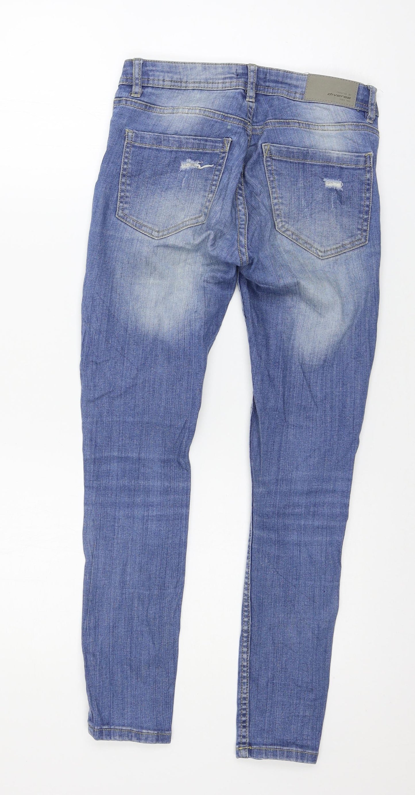 Diverse Womens Blue  Denim Skinny Jeans Size 6 L26 in