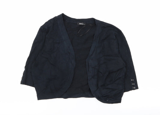 M&Co Womens Blue   Cardigan Jumper Size S