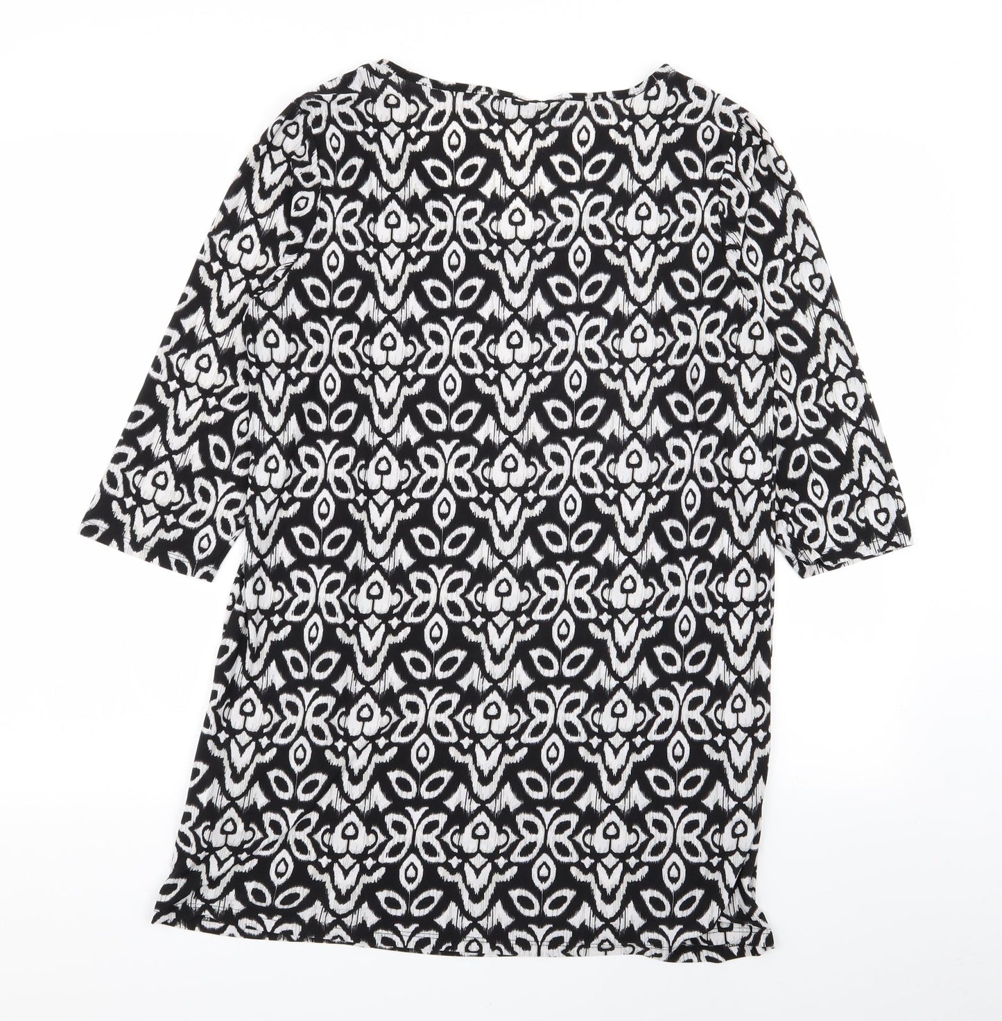 intuition Womens Multicoloured Geometric  T-Shirt Dress  Size 12