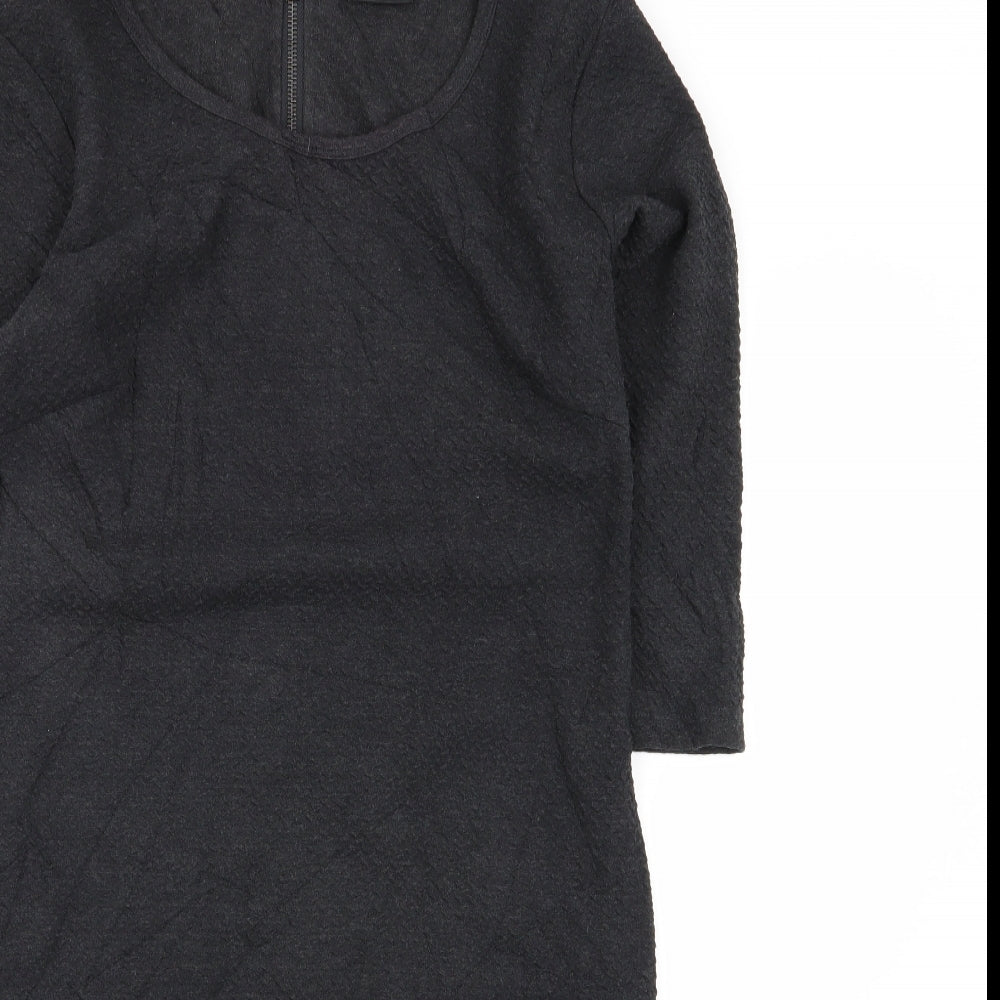 fransa Womens Grey   A-Line  Size M