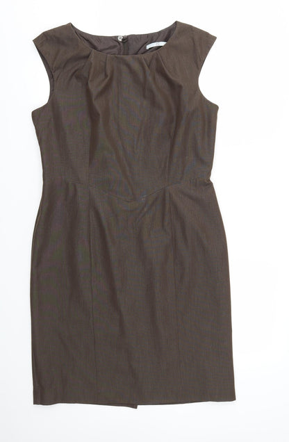 Tu Womens Brown   Fit & Flare  Size 14