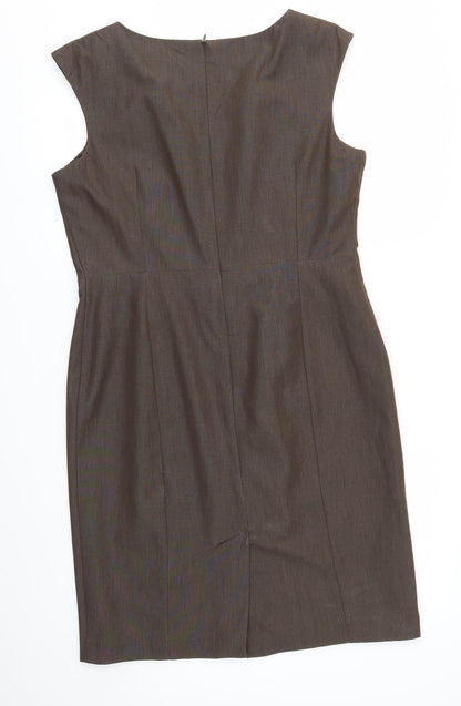 Tu Womens Brown   Fit & Flare  Size 14