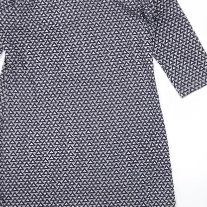 Primark Womens Blue Geometric  Fit & Flare  Size 14