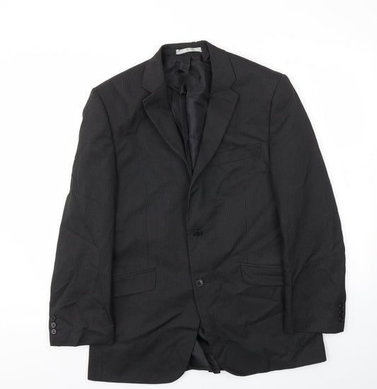 Preworn Mens Black   Jacket Blazer Size 40