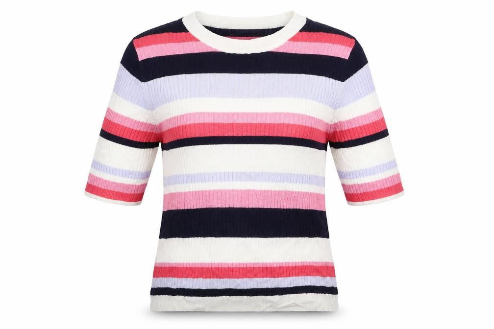 Marks & Spencer Womens Multicoloured Striped Knit Pullover Jumper Size 12
