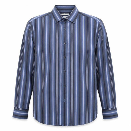BHS Mens Multicoloured Striped   Button-Up Size L