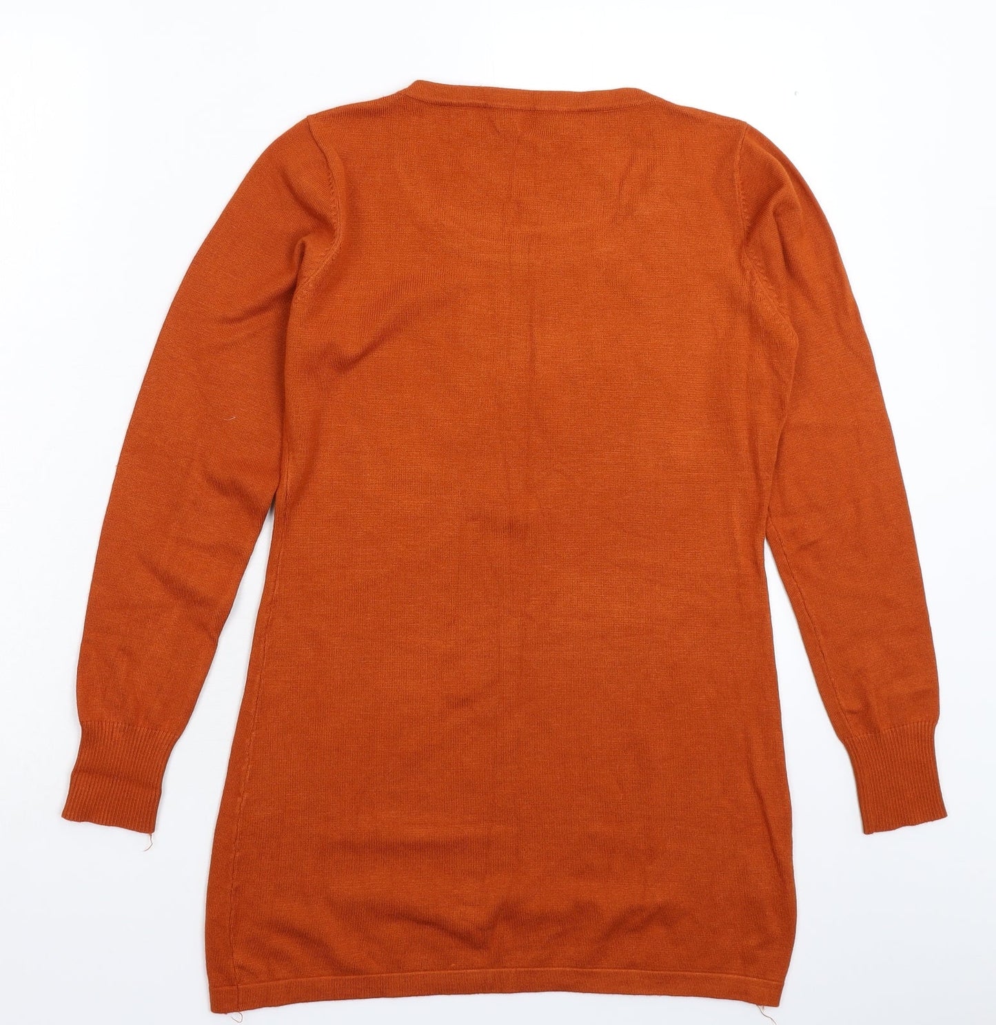 Lin Trama Womens Brown  Knit Pullover Jumper Size XL