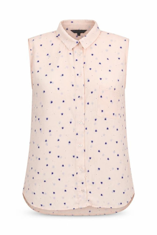 Marks and Spencer Womens Beige  Satin Basic Button-Up Size 12