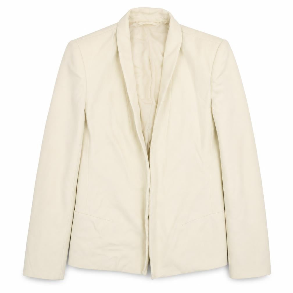 Preworn Womens Beige   Jacket Blazer Size M
