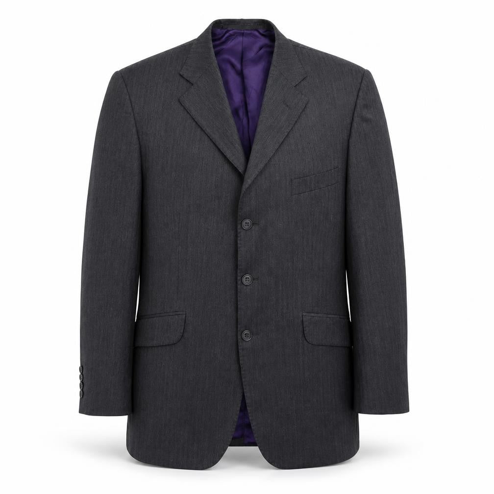 Marks & Spencer Mens Grey Striped  Jacket Suit Jacket Size 40