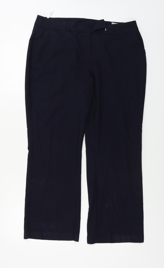 BHS  Womens Blue   Trousers  Size 14 L26 in