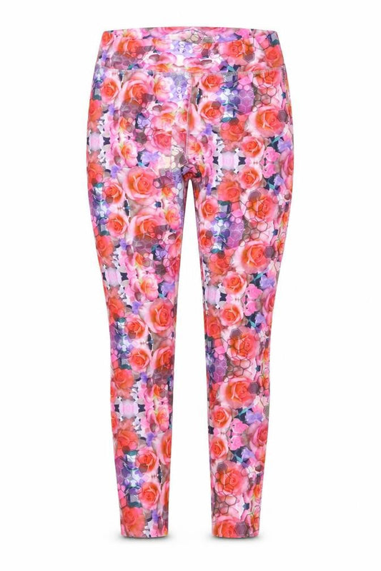 Kisaiya  Womens Multicoloured Floral  Jegging Leggings Size M L24 in