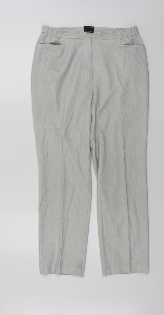 Finnkarelia  Womens Grey   Trousers  Size 12 L26 in