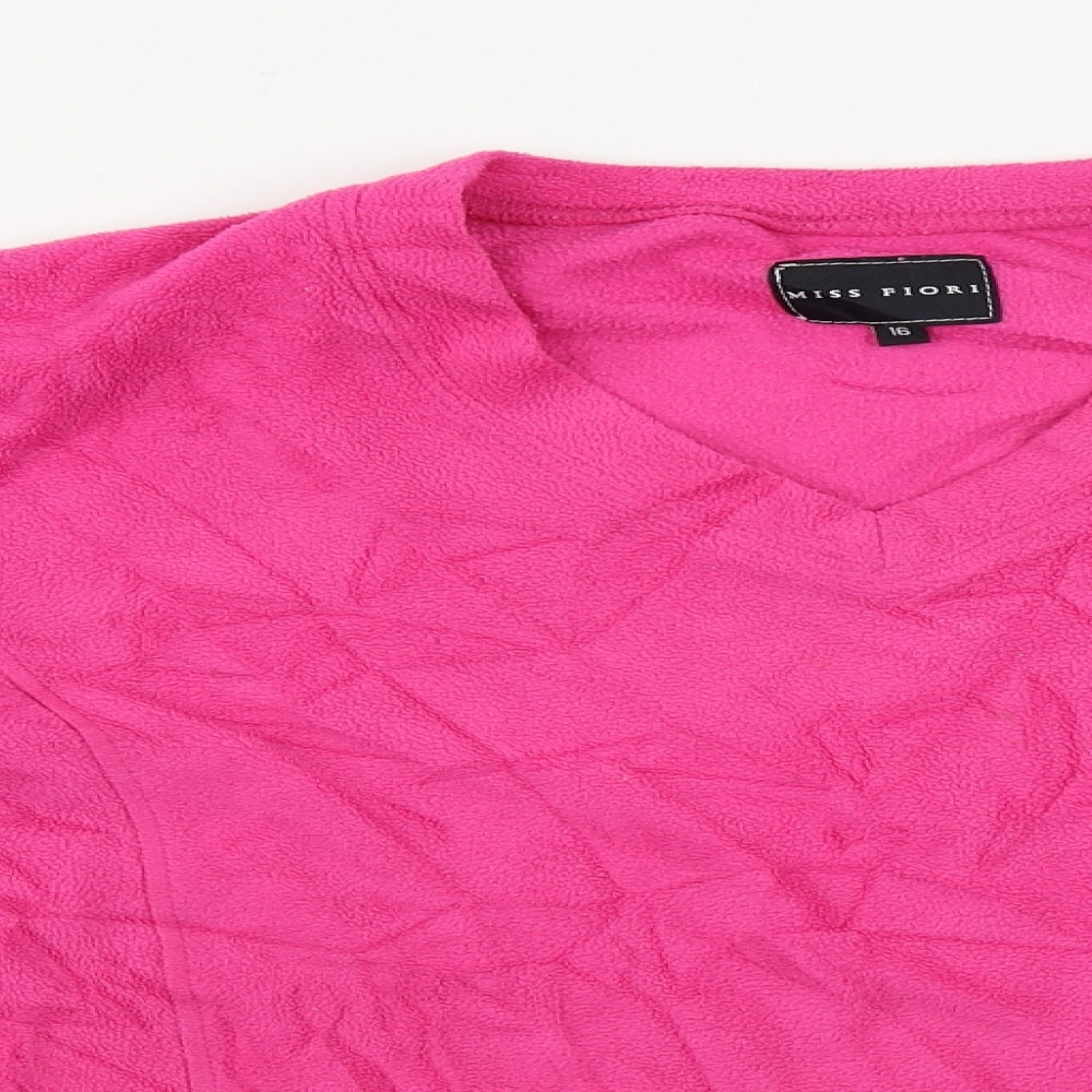 Miss Fiori  Womens Pink   Pullover Jumper Size 16