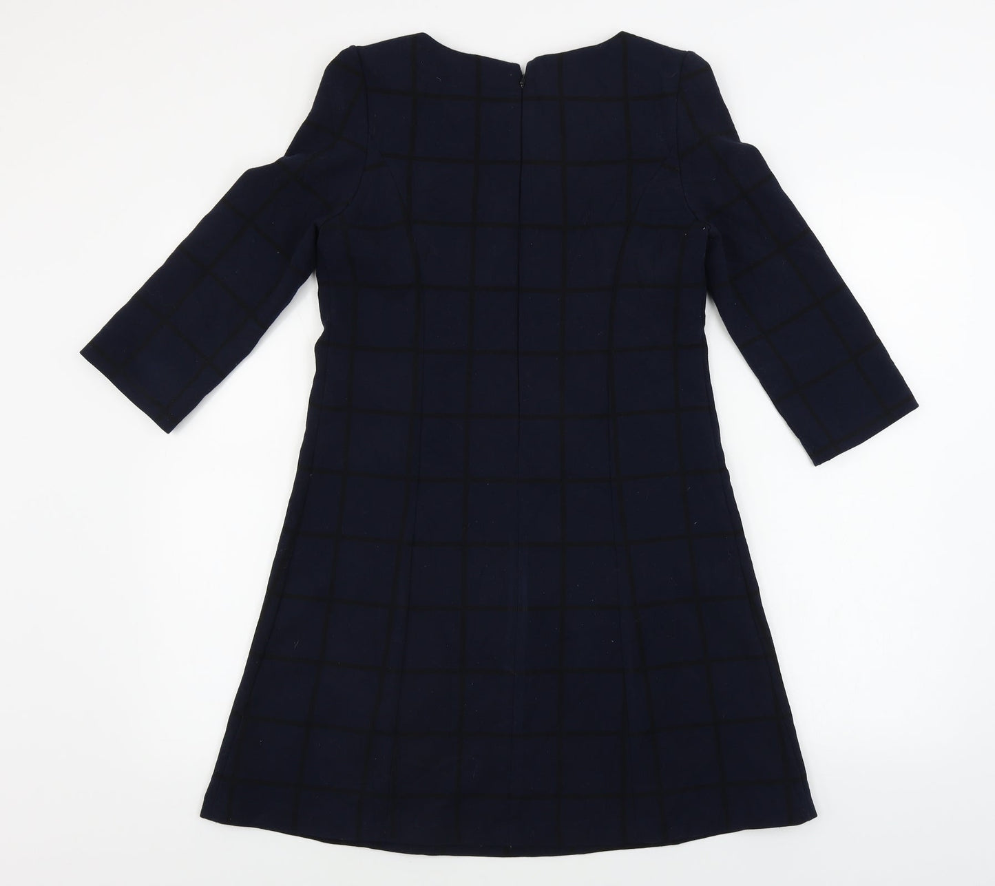 TRAFALUC  Womens Blue Check  A-Line  Size S