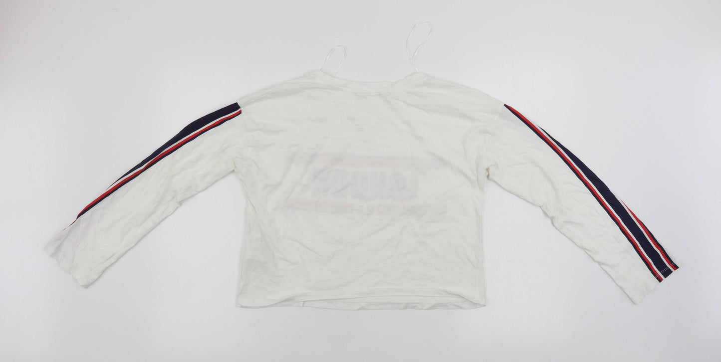 H&M  Girls White   Basic T-Shirt Size 14 Years