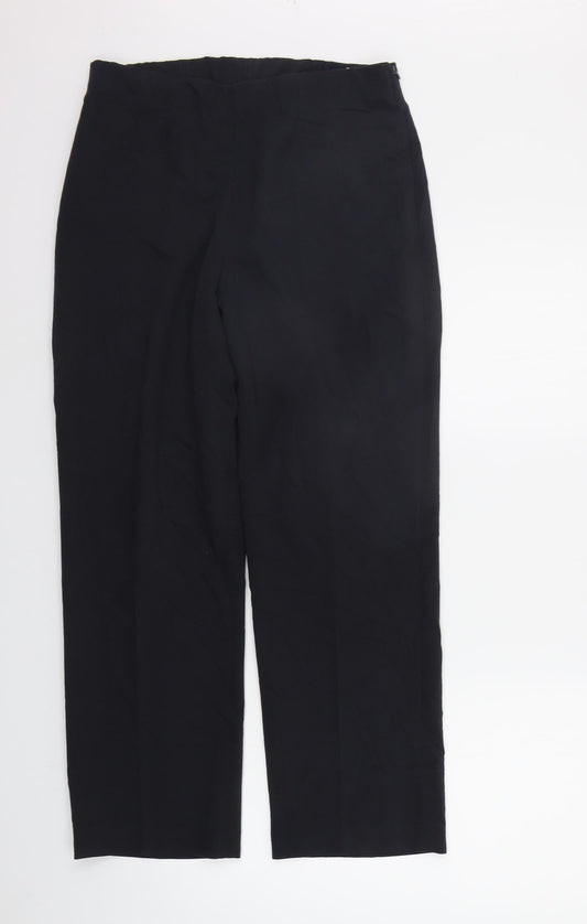 leuggi Womens Black   Trousers  Size 10 L27 in