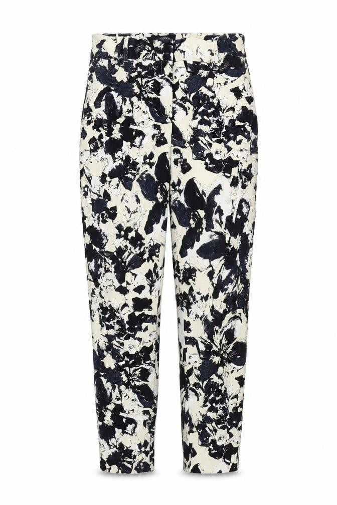 Papaya Womens White Geometric  Trousers  Size 10 L24 in