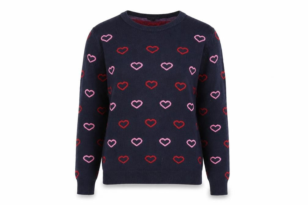 Topshop Womens Blue Geometric  Pullover Jumper Size 8