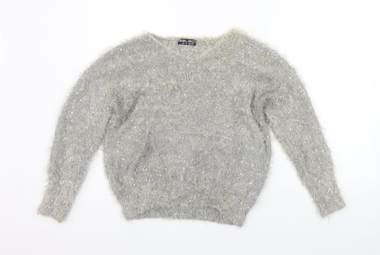Select Womens Grey   Pullover Jumper Size 14