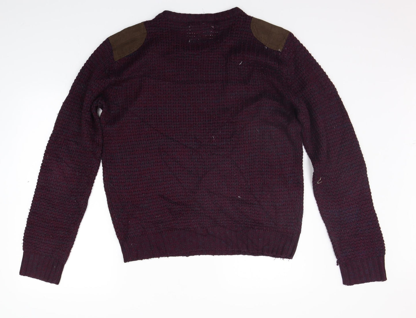 Brave Soul Mens Purple   Pullover Jumper Size XL