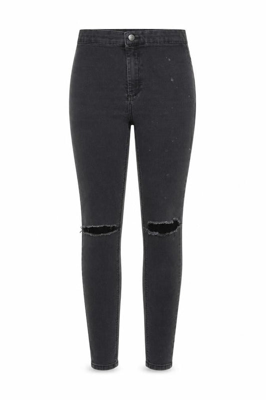 Topshop Womens Black  Denim Jegging Jeans Size 30 L25 in