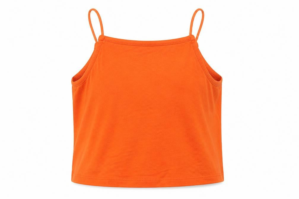 Miss evie Girls Orange   Cropped Tank Size 6-7 Years