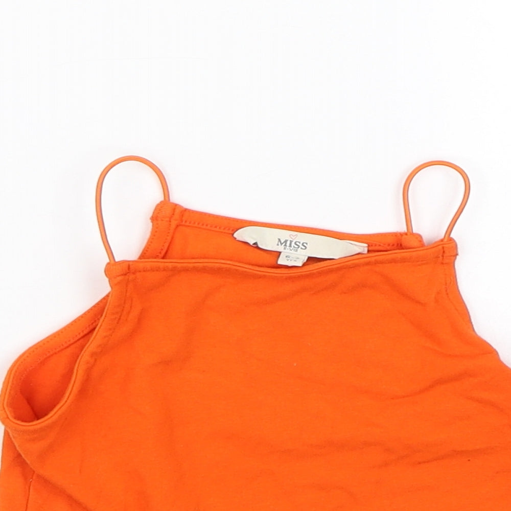 Miss evie Girls Orange   Cropped Tank Size 6-7 Years