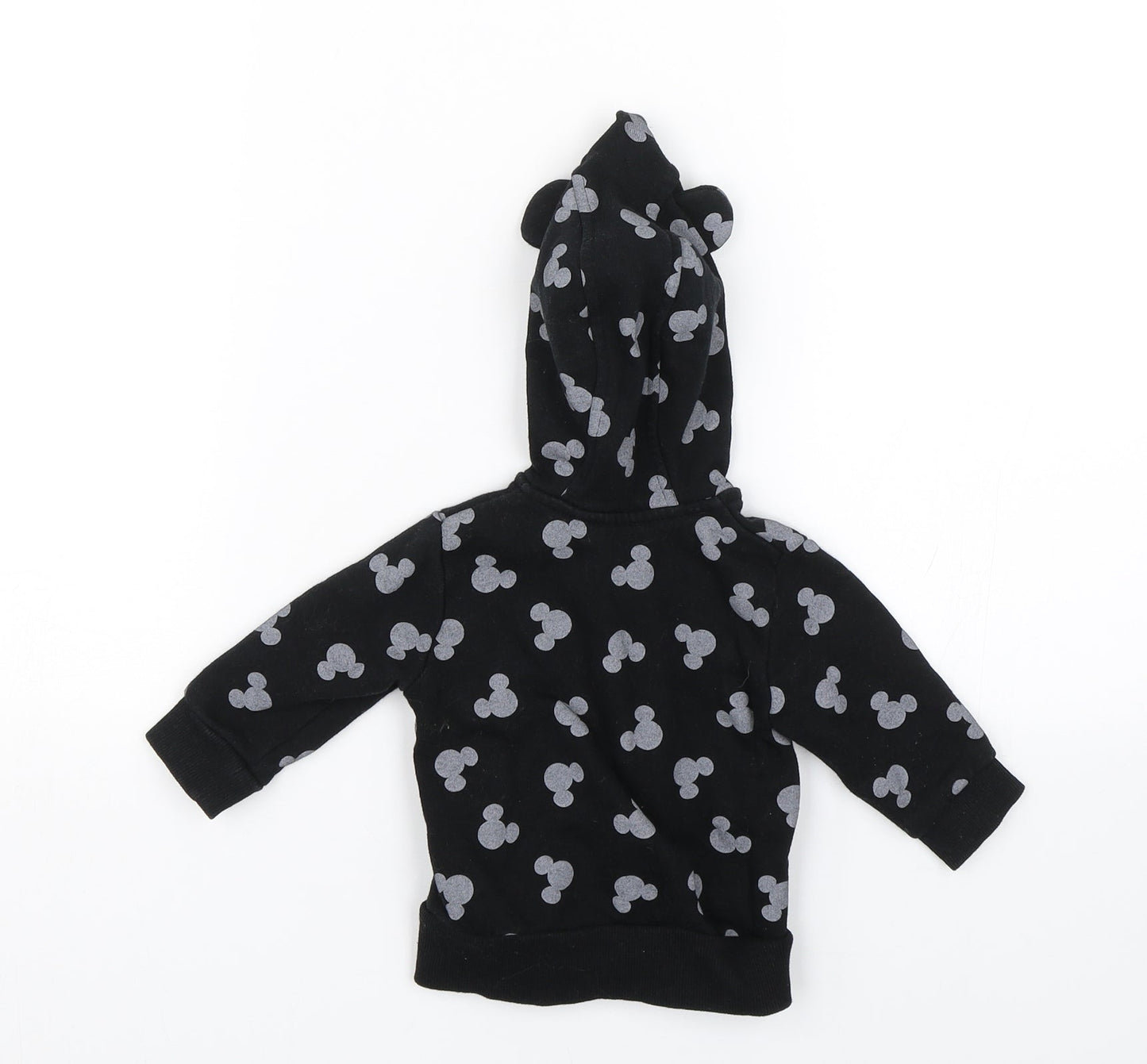 George Baby Black Polka Dot  Full Zip Jumper Size 0-3 Months  - Disney