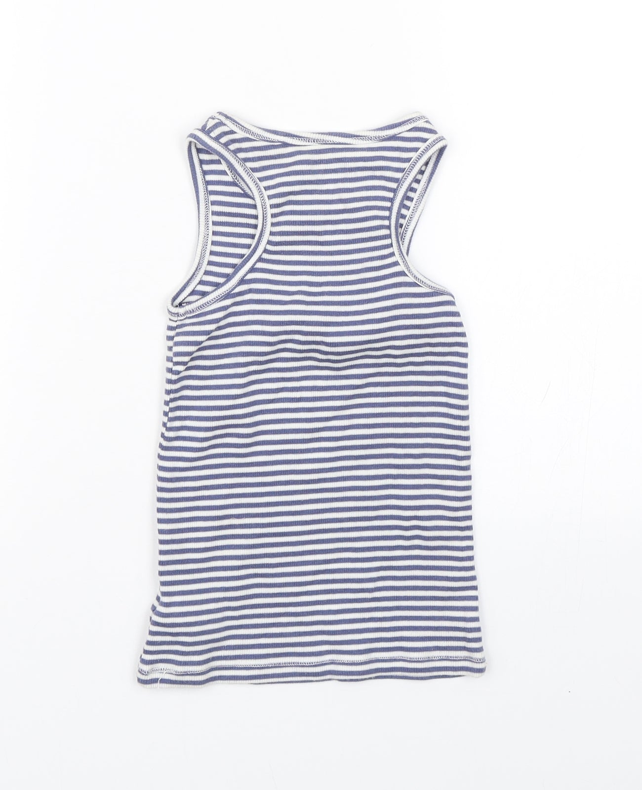 NEXT Girls Blue Striped  Basic Tank Size 5 Years