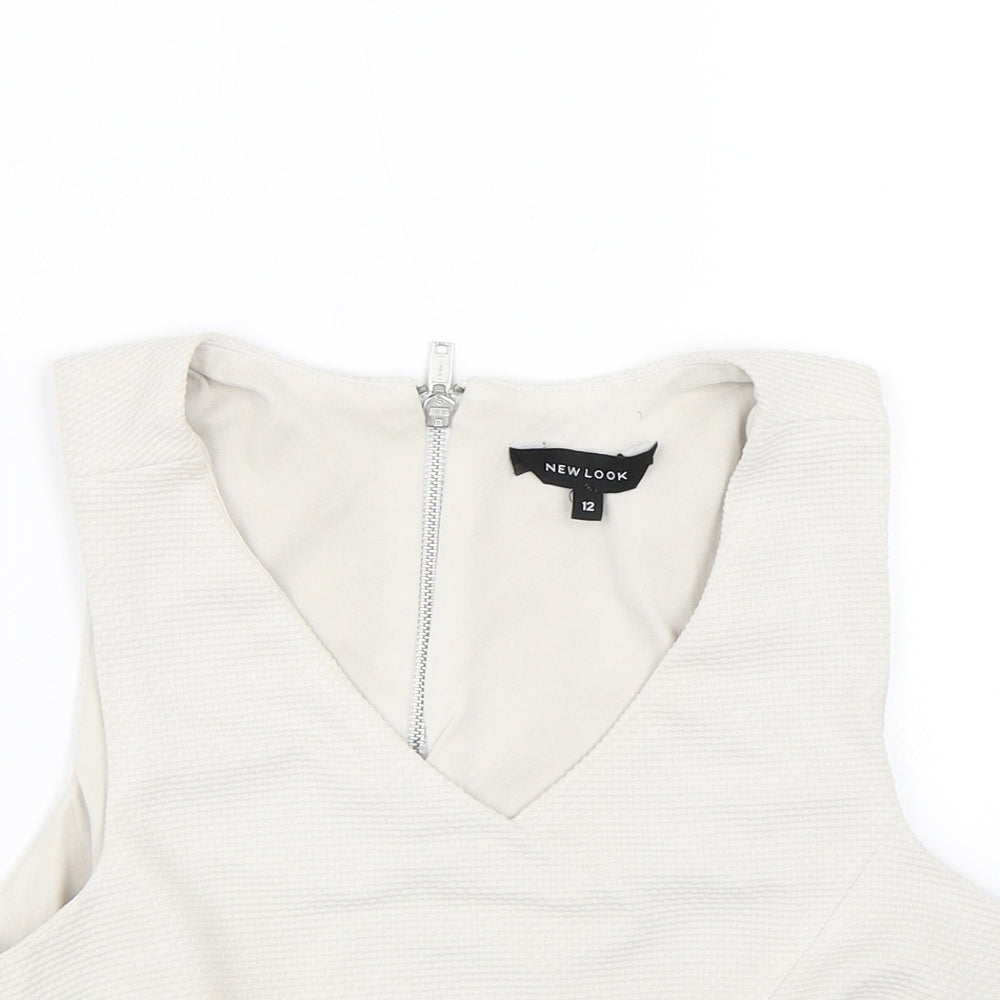 New Look Womens Grey   Cropped Tank Size 12