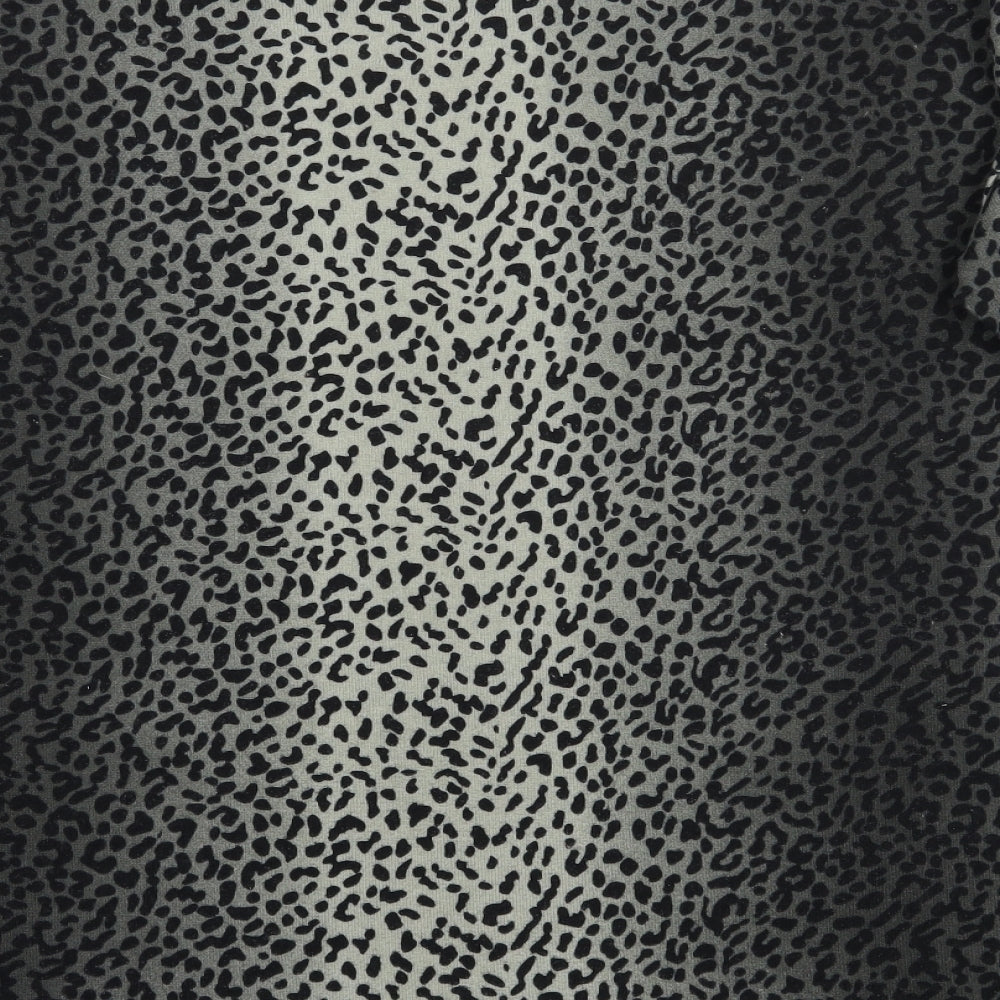 Only Womens Grey Animal Print  Pullover Jumper Size M