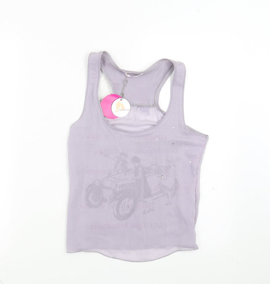 muchacha Womens Purple   Basic Blouse Size XL