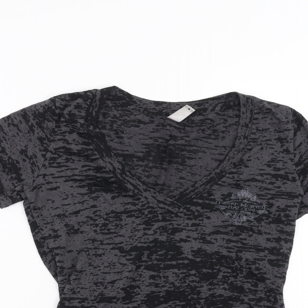 Next Level Womens Black   Basic T-Shirt Size M